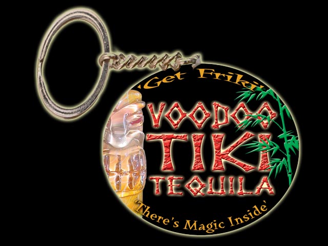 Voodoo Tiki Tequila Key Ring